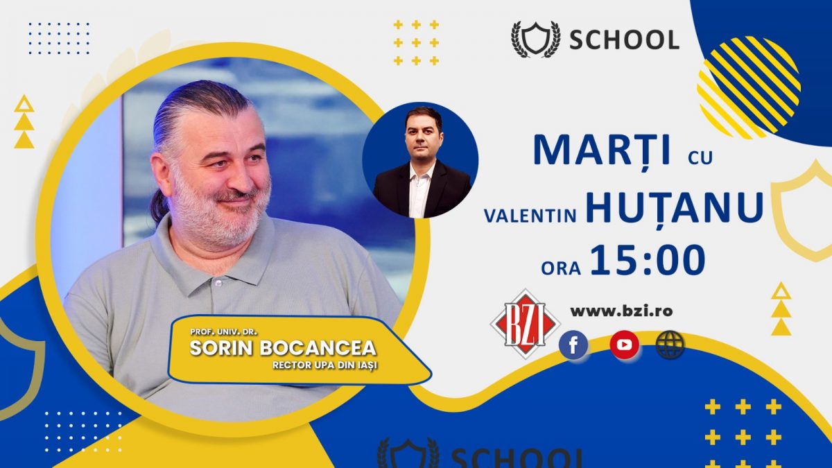 Ediţie BZI LIVE – documentar! Trei decenii de învăţământ superior privat în România şi opinii ale majorităţii miniştrilor Educaţiei, de după 1989, într-un dialog de top pe zona academică alături de prof. univ. dr. Sorin Bocancea, rectorul Universităţii „Petre Andrei” din Iaşi