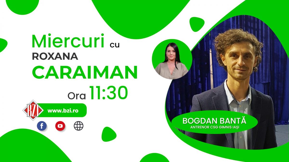 Performanță în gimnastica aerobică a sportivilor ieșeni. Bogdan Bantă, antrenor CSG Gimnis Iași, discută despre medaliile obținute