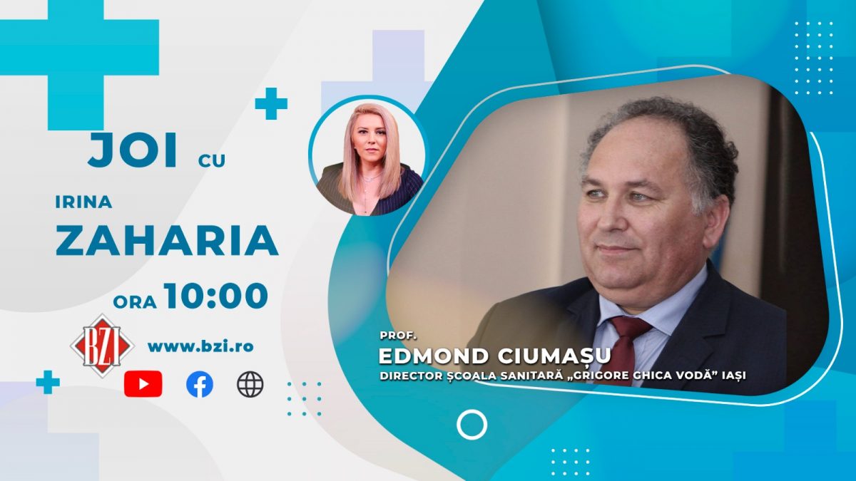 Mai sunt școlile postliceal-sanitare la mare căutare în rândul tinerilor? Cum a afectat pandemia sitemul de învățământ postliceal sanitar? Toate acestea în emisiunea BZI LIVE, cu Edmond Ciumașu, directorul Scolii Postliceale de Stat Iași