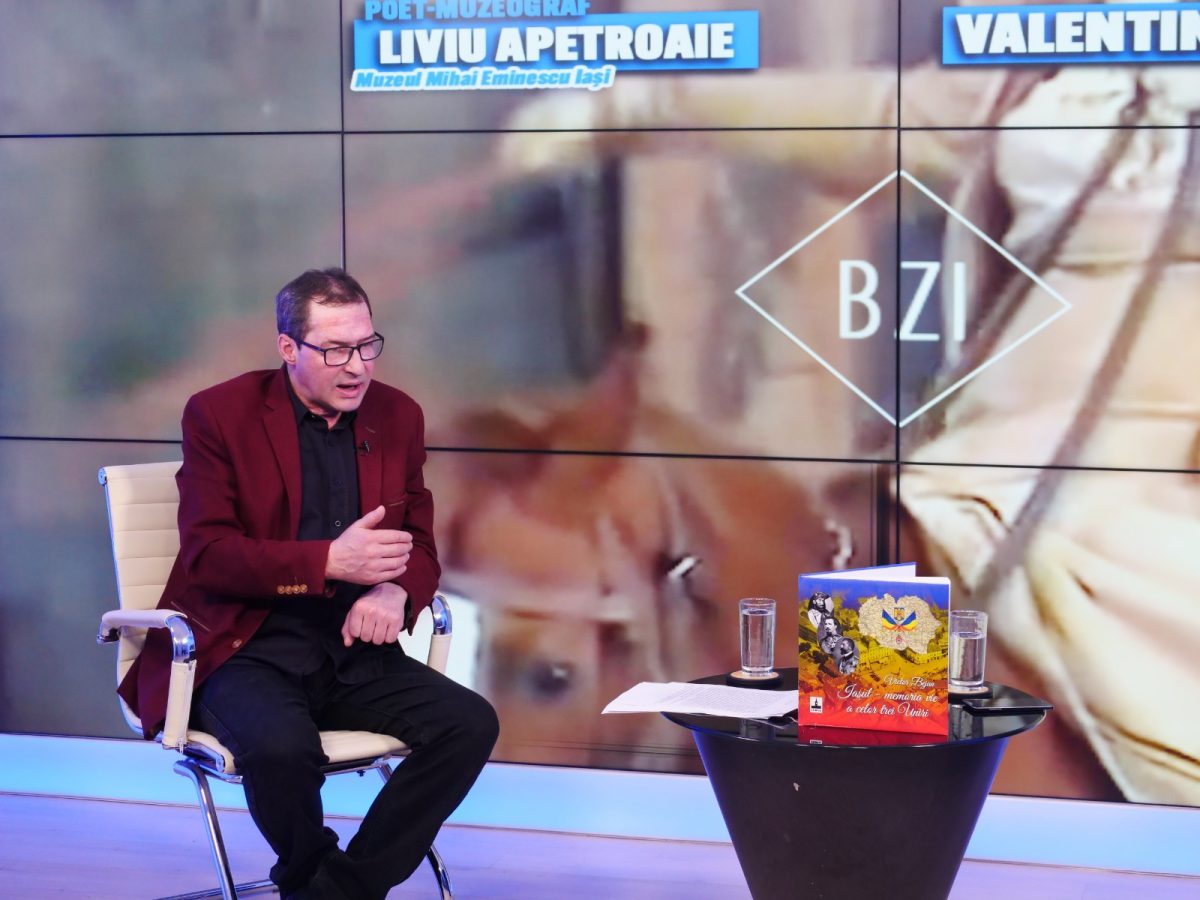 EXCLUSIV în Studioul BZI LIVE! Ediție-documentar despre marele poet Mihai Eminescu luni, 14 iunie 2021, alături de poetul şi muzeograful Liviu Apetroaie