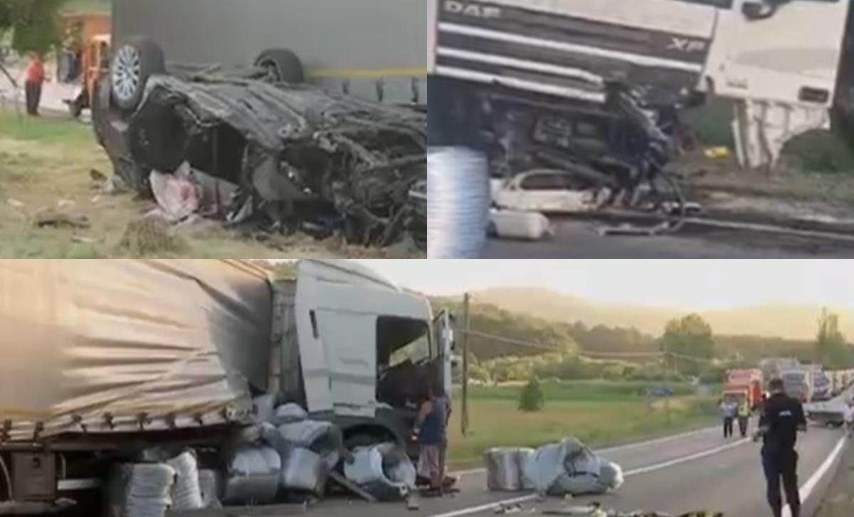 Un copil de 10 ani și-a pierdut sora și părinții într-un accident rutier, în Cluj