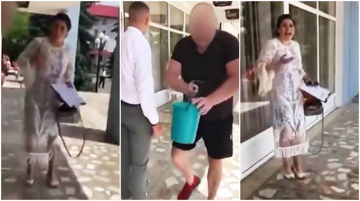 Un tată revoltat a aruncat cu dejecții pe o profesoară! Aceasta i-ar fi cerut bani pentru licența fiicei sale – FOTO, VIDEO