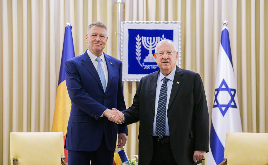 Declaraţii comune susţinute de președintele României, Klaus Iohannis și Reuven Rivlin, președintele Israelului