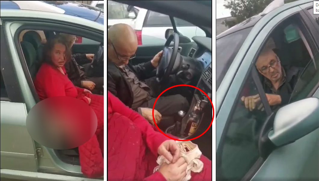Șofer din Botoșani prins beat la volan alături de o femeie dezbrăcată! Șoferii l-au oprit pentru că șofa haotic – FOTO, VIDEO