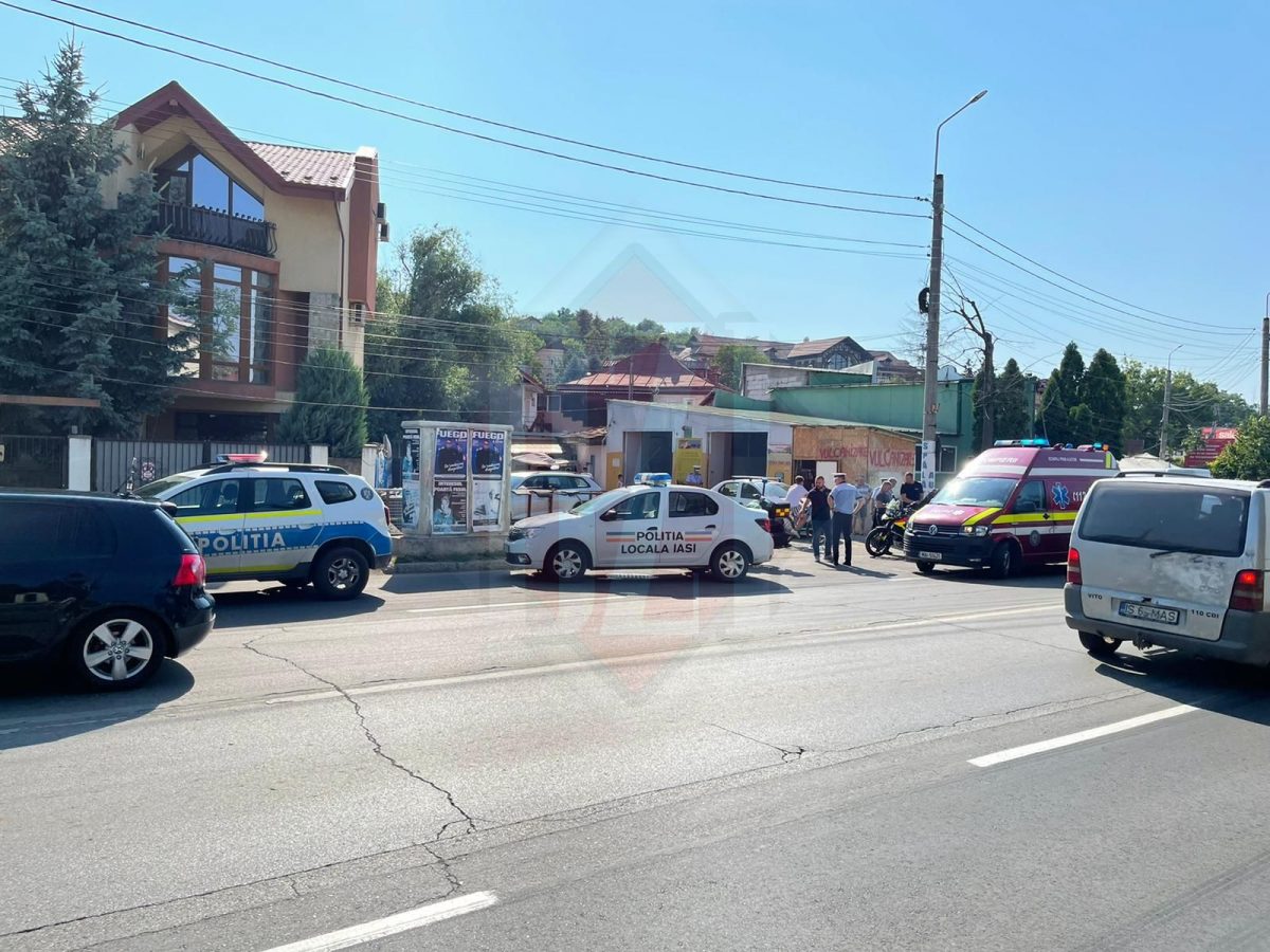 Accident rutier în zona Bucium din Iași. Două autoturisme și o motocicletă au fost implicate în coliziune – Exclusiv, Galerie Foto