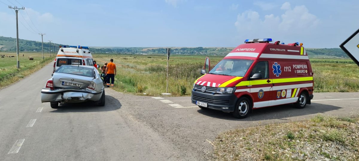 Accident rutier grav în Iași! Două autoturisme au fost implicate – GALERIE FOTO/EXCLUSIV/ UPDATE