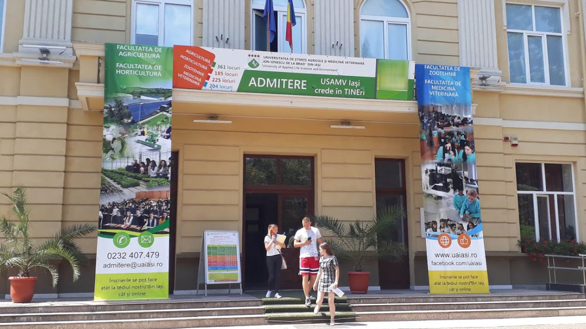 Admiterea 2021 la Universitatea de Științele Vieții „Ion Ionescu de la Brad” din Iași, pe domenii vitale pentru viitor! Număr important de candidați înscriși, în doar două zile!