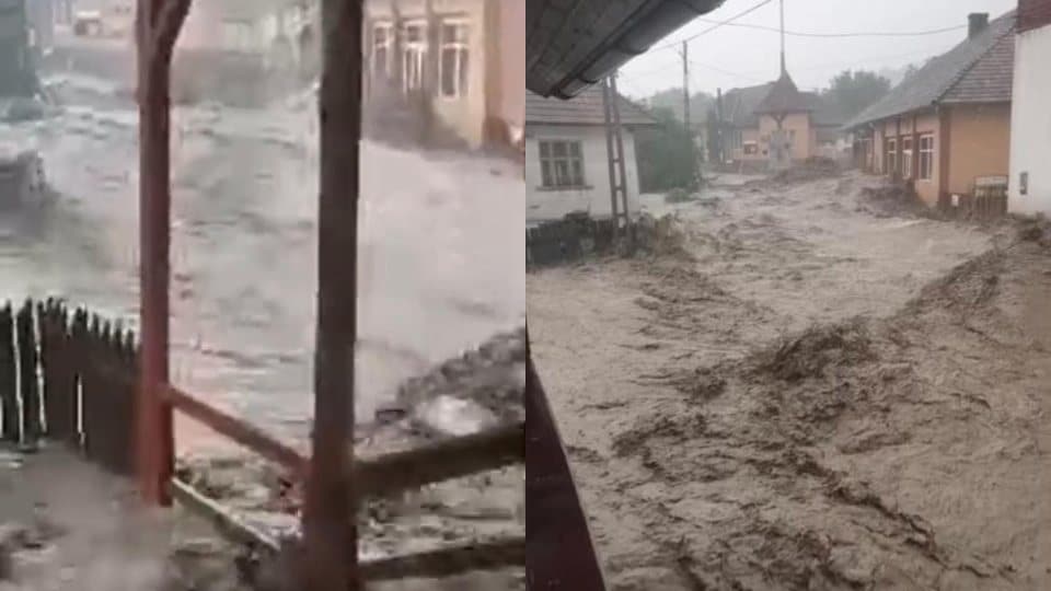 Prăpăd în Alba! Zeci de case au fost inundate
