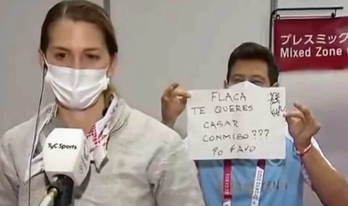 Maria Belen Perez, cerută în căsătorie după înfrângerea de la scrimă