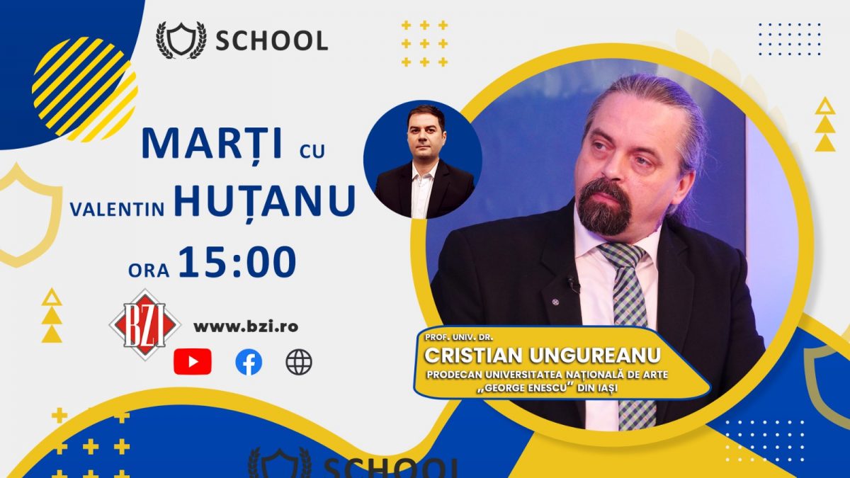 O nouă ediţie BZI LIVE care va oferi momente aparte, clipe de sensibilitate şi emoţie pentru fiecare dintre noi alături de conf. univ. dr. Cristian N. Ungureanu, prorectorul pe Relaţii Internaţionale, Imaginea Universitară şi Probleme Studenţeşti din cadrul Universităţii Naţională de Arte „George Enescu” Iaşi