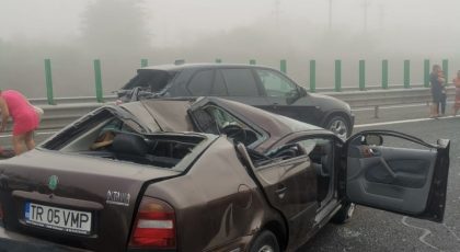 Accident rutier grav pe Autostrada Soarelui
