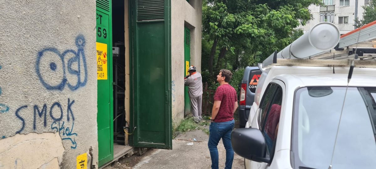 Degajări de fum la un punct electric din Iași! Pompierii au intervenit – EXCLUSIV