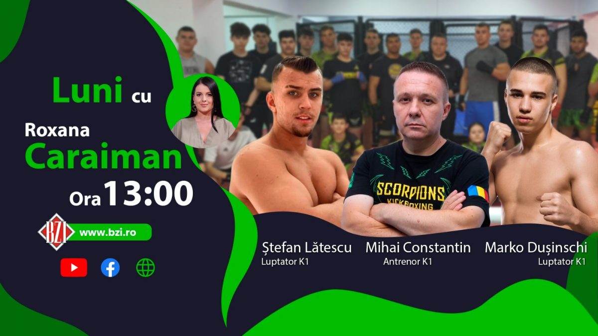 Interviu BZI LIVE cu Mihai Constantin, cel mai cunoscut antrenor K1 din țară, alături de luptătorii Ștefan Lătescu și Marko Dușinschi