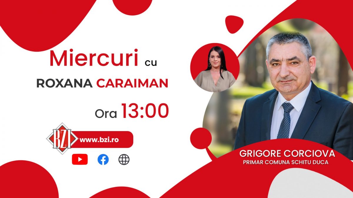 Grigore Corciovă, primarul comunei Schitu Duca, discută la BZI LIVE proiectele localității rurale pe care o reprezintă