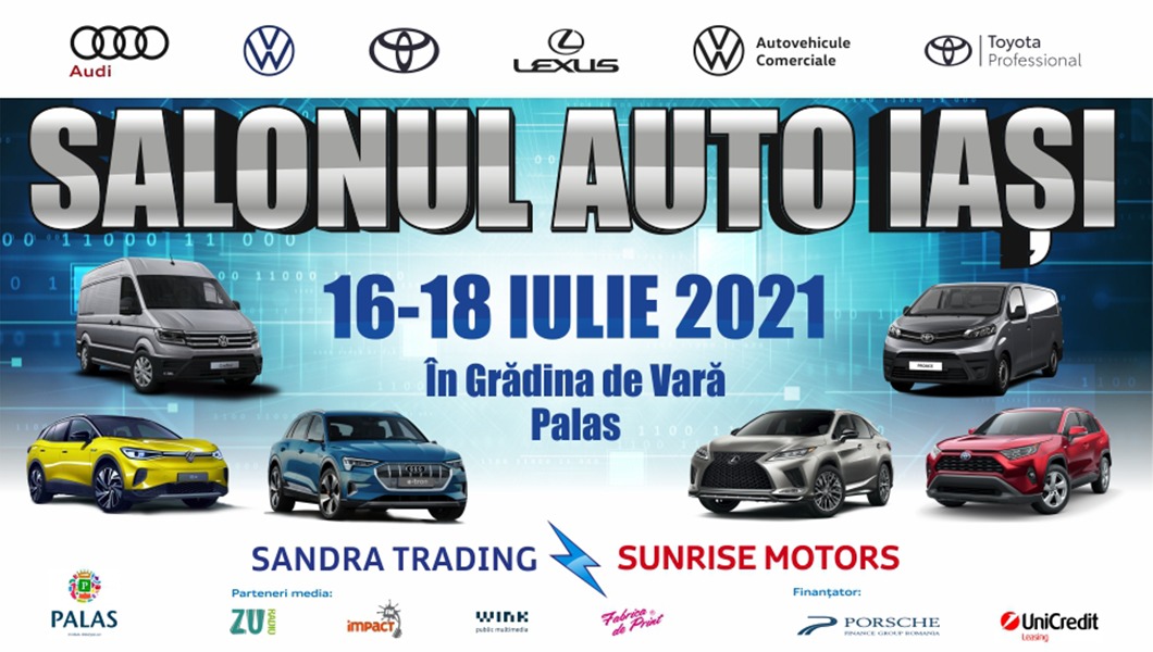 Cele mai noi modele de mașini prietenoase cu mediul, prezentate de Sandra Trading și Sunrise Motors, în Grădina de Vară Palas, din Iași