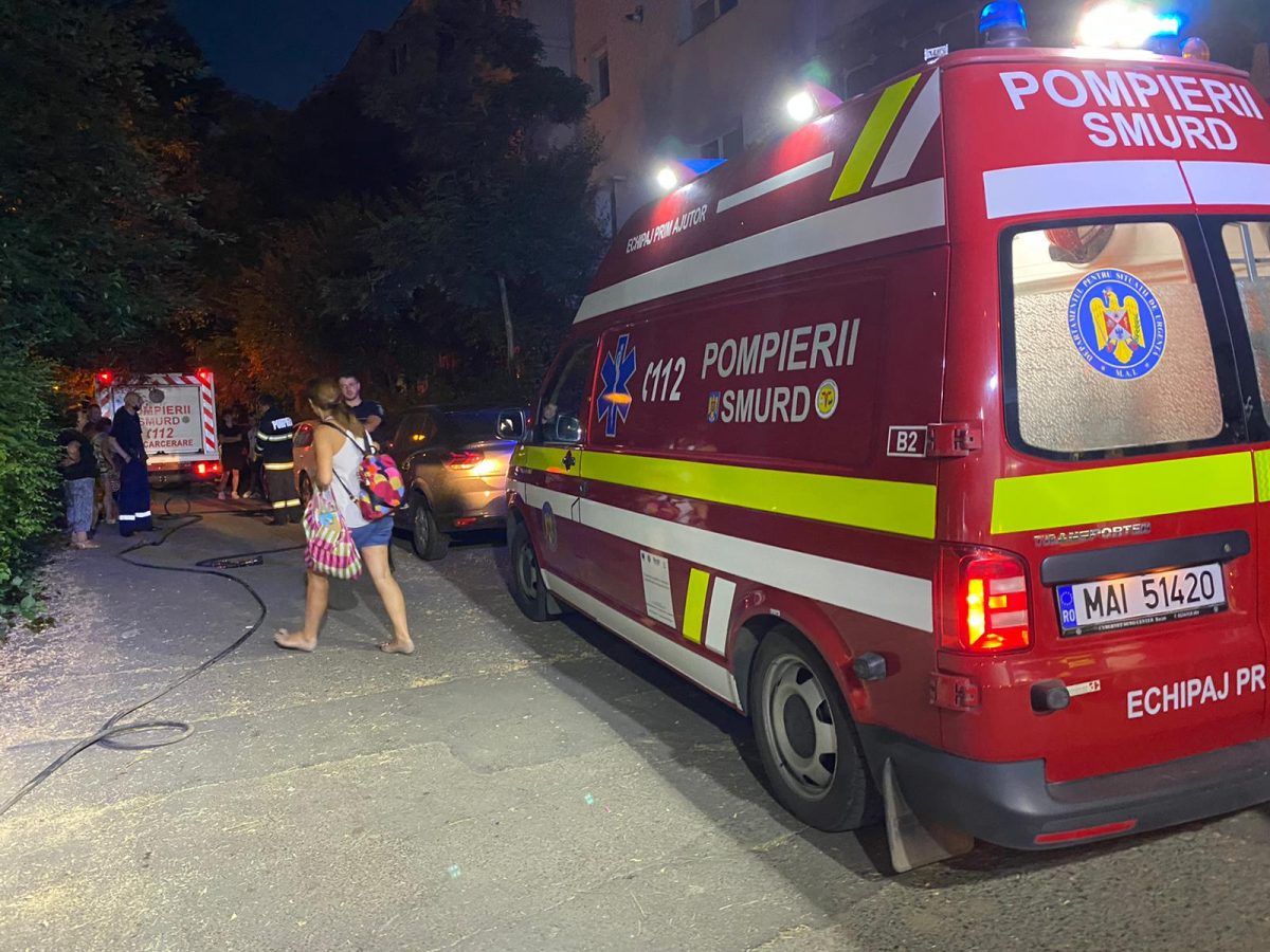 Incendiu la Iași! Un apartament a fost cuprins de flăcări – EXCLUSIV/ FOTO/ VIDEO