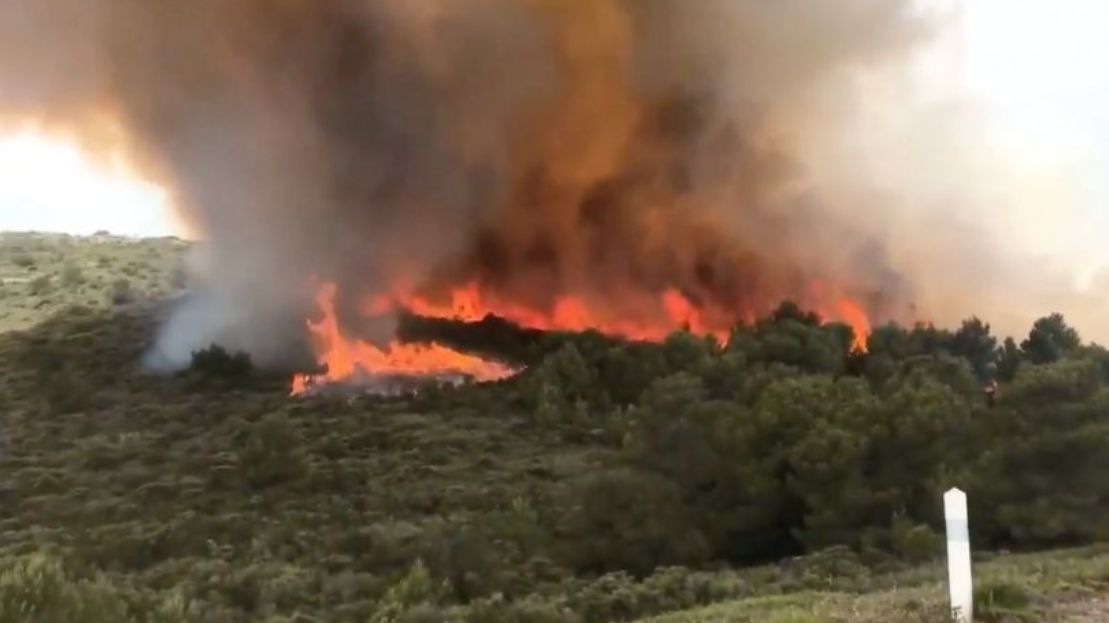 Incendiu de proporţii în Franţa. Peste 100 de hectare de vegetaţie au fost cuprinse de flăcări – VIDEO