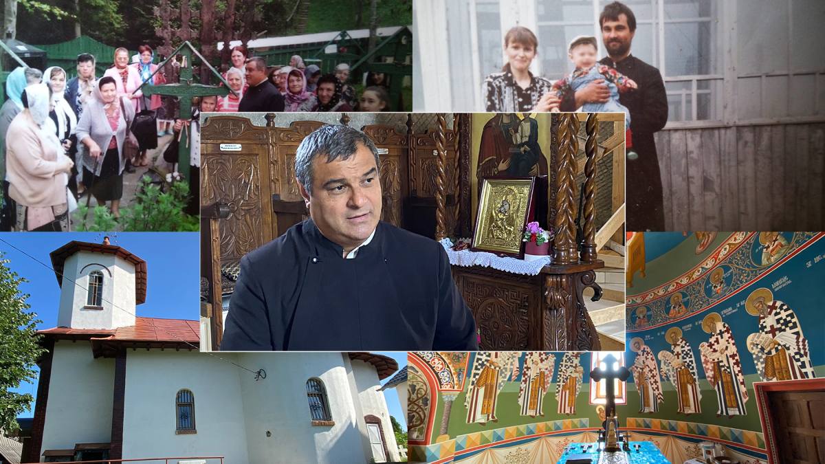 Un rrom lingurar din Iași a ajuns unul dintre cei mai iubiți preoți! Dorel Burduja slujește într-o biserică ortodoxă, după ce a avut mintea rătăcită mulți ani. Parohul: „Mulți m-au făcut albie de porci”- GALERIE FOTO, VIDEO EXCLUSIV