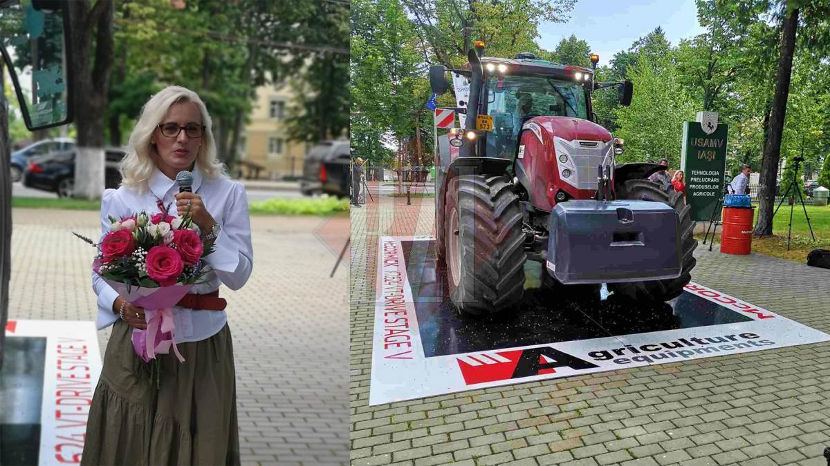 Spectaculos! Prima femeie care traversează toată România la volanul unui tractor, Patricia Pop, a ajuns la Iași! Aici a avut parte de o surpriză de zile mari – GALERIE FOTO, VIDEO