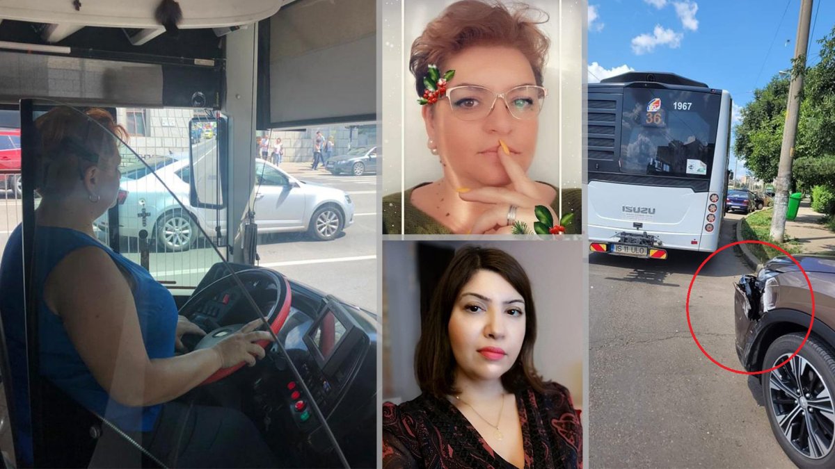 Noua șoferiță de la CTP Iași a produs un accident chiar în a doua zi de lucru! În urma impactului, o familie a rămas fără vacanța de vis. Victima: „Nu cred că are ce căuta pe stradă!”