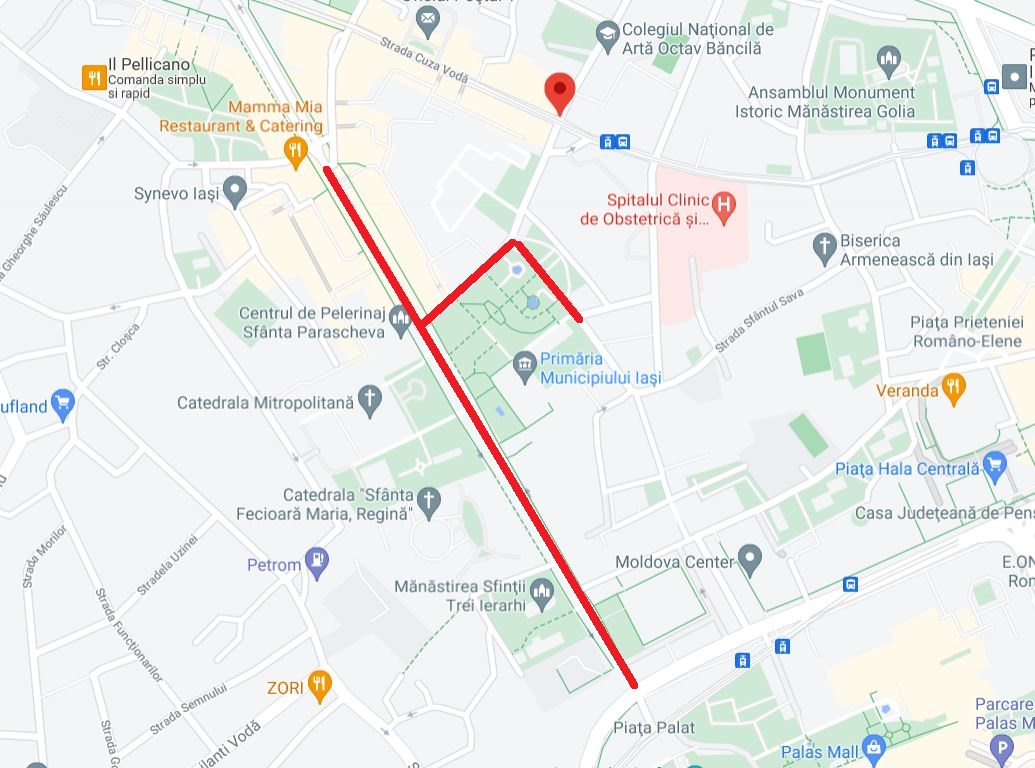 Zona pietonală din municipiu va fi extinsă în week-end-uri