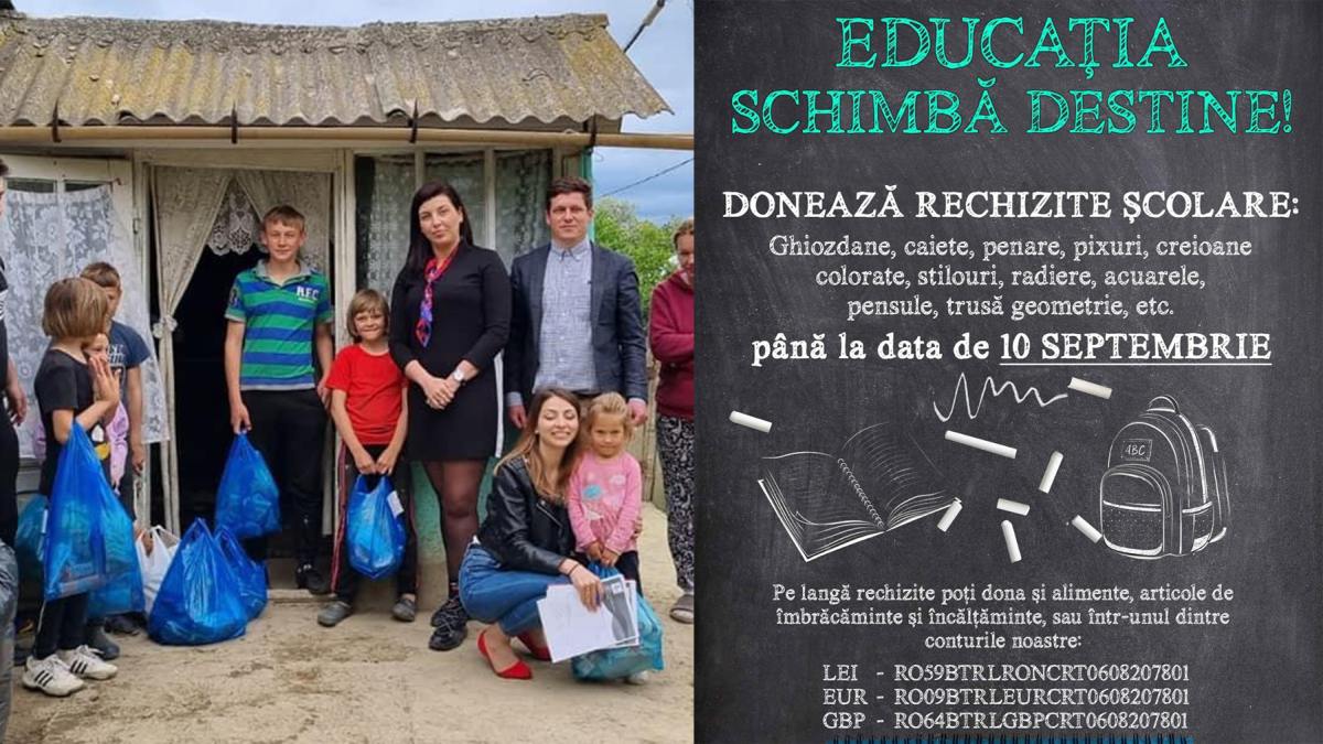 O asociație nou înființată în județul Iași vine în sprijinul copiilor care provin din medii defavorizate! „Hulubul Păcii” desfășoară un proiect care are ca obiectiv prevenirea abandonului școlar