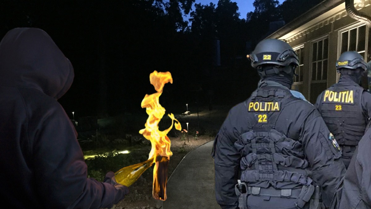 Atac în stil mafiot cu sticle incendiare, la Iași. Totul a plecat de la o relație interzisă. Mascații de la SAS au „spart” uși pentru a pune mâna pe autor (EXCLUSIV)
