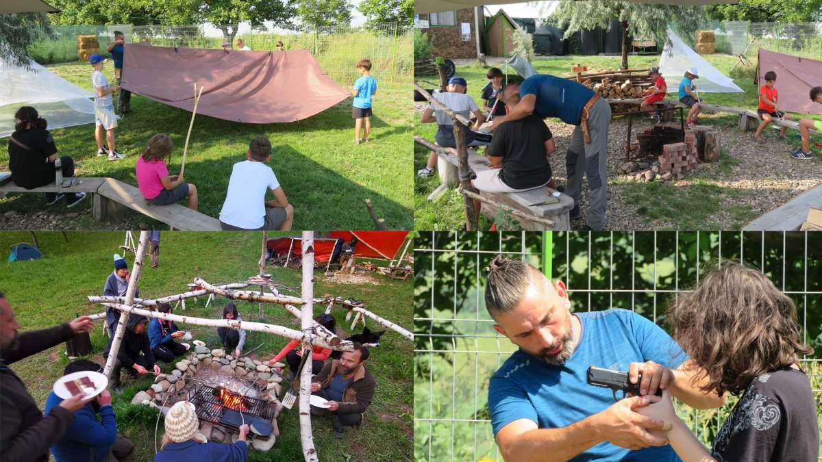 Visul oricărui copil în vacanța de vară. La marginea Iașului a apărut o tabără desprinsă parcă din filme: „Toți copiii învață să tragă cu arma”
