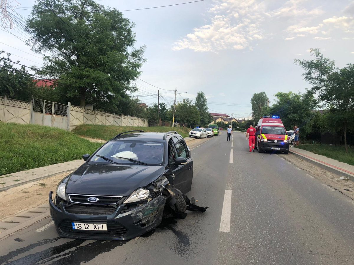 Accident rutier în localitatea ieșeană Miroslava! Sunt implicate două autoturisme – EXCLUSIV/ GALERIE FOTO/ VIDEO