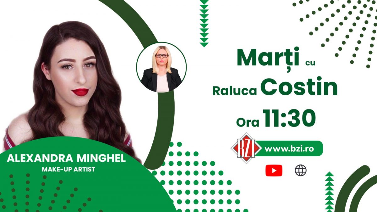 Cum poți deveni un make-up artist bun? Discuţie cu Alexandra Minghel, make-up artist, numai la BZI LIVE!