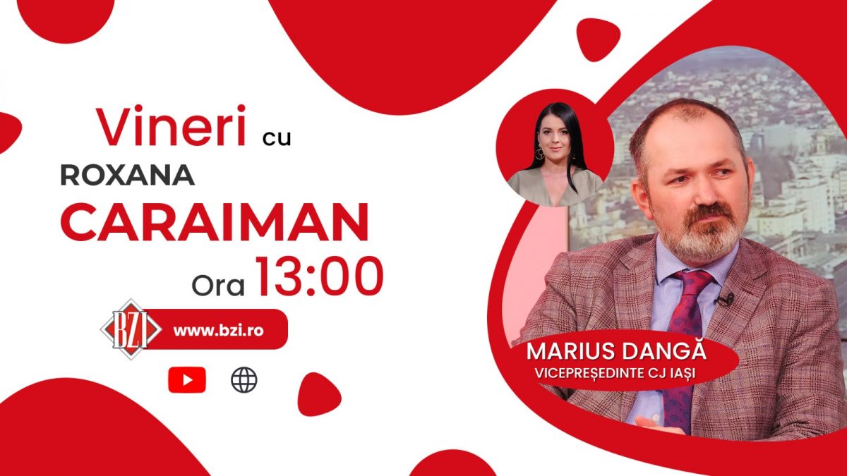 Marius Dangă, vicepreședintele Consiliului Județean Iași, discută la BZI LIVE despre cele mai stringente probleme ale județului și domeniile prioritare