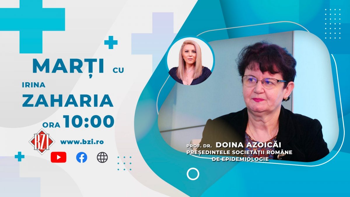 Prof. Dr. Doina Azoicăi, prof. imunologie UMF Iași, vine marți în platoul BZI LIVE să discute despre noua tulpina Delta