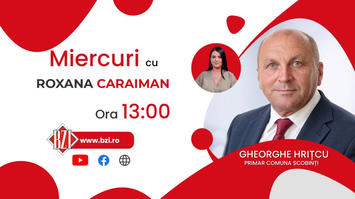 O comună axată pe atragerea investitorilor și creșterea bunăstării locuitorilor! Gheorghe Hrițcu, primarul comunei Scobinți, discută la BZI LIVE despre administrație eficientă