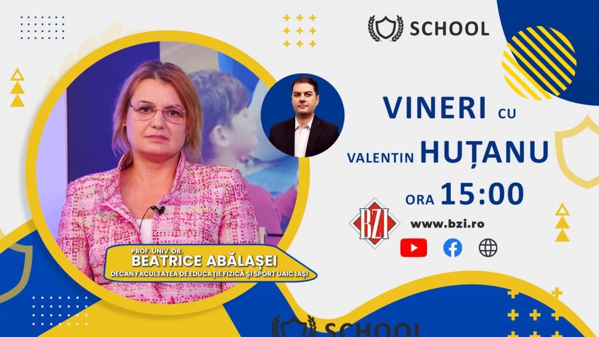 LIVE VIDEO – În Studioul BZI LIVE este programată o emisiune-dialog despre un domeniu de care ţine sănătatea noastră alături de prof. univ. dr. Beatrice Abălașei, decanul Facultăţii de Educaţie Fizică şi Sport din cadrul UAIC Iași – FOTO