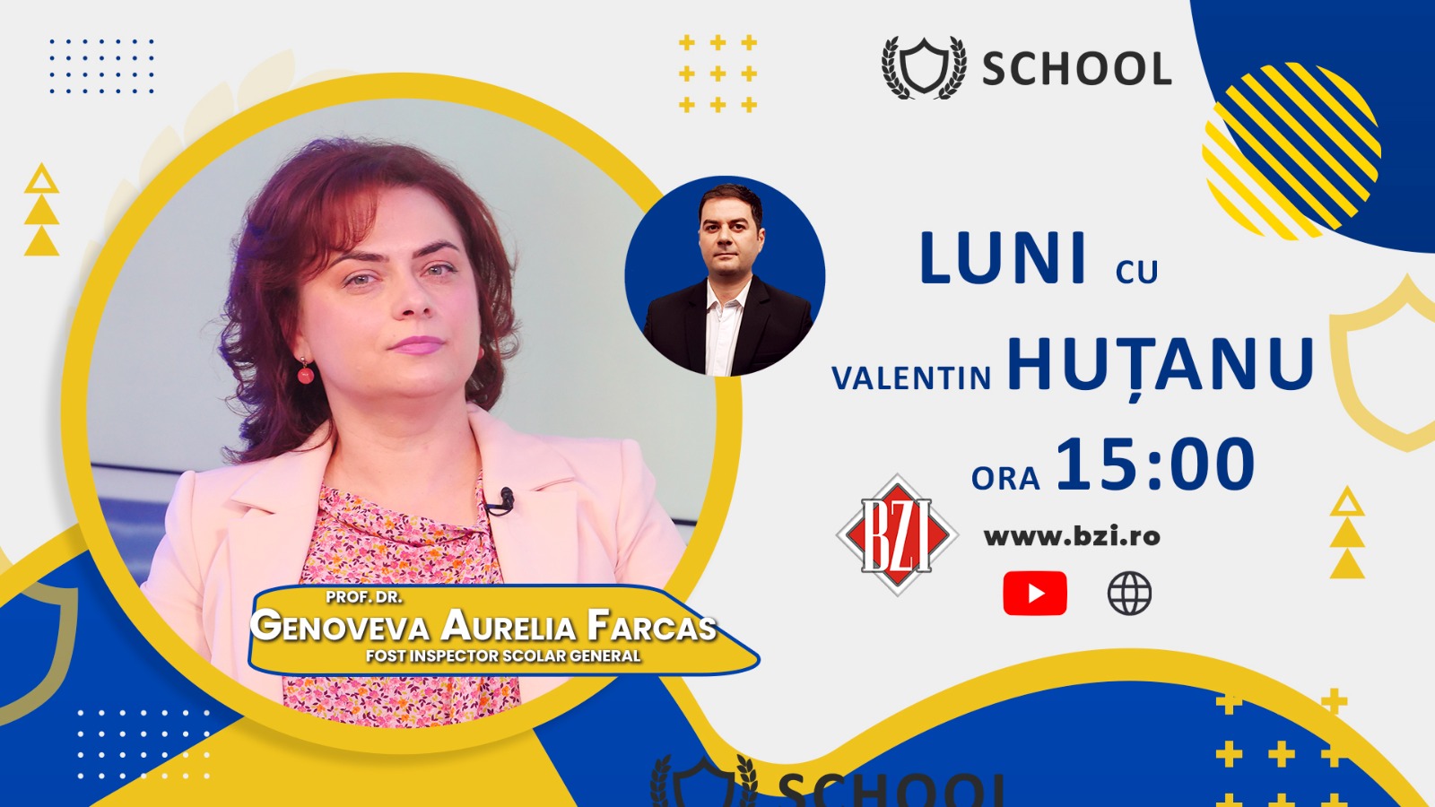 Analiză de mare interes pe zona educațională, despre pregătirea noului an şcolar 2021 - 2022, o inedită experiență profesională în Franța şi prefigurarea schimbărilor anunţate în învățământul preuniversitar naţional, în Studioul BZI LIVE alături de prof. dr. Genoveva Aurelia Farcaş, fost inspector şcolar general şi cadru didactic în cadrul prestigiosului Colegiu Pedagogic "Vasile Lupu" Iaşi - Vimarsana News