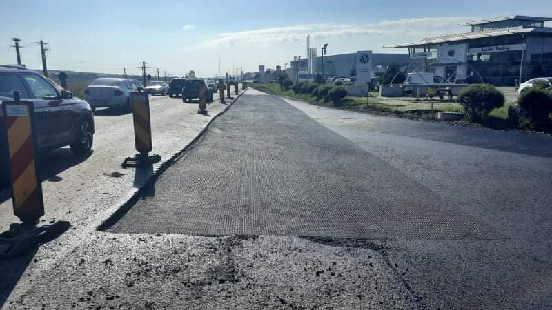 Lucrările de amenajare a sensului giratoriu provizoriu de la Lețcani – Bogonos, finalizate duminică, 15 august