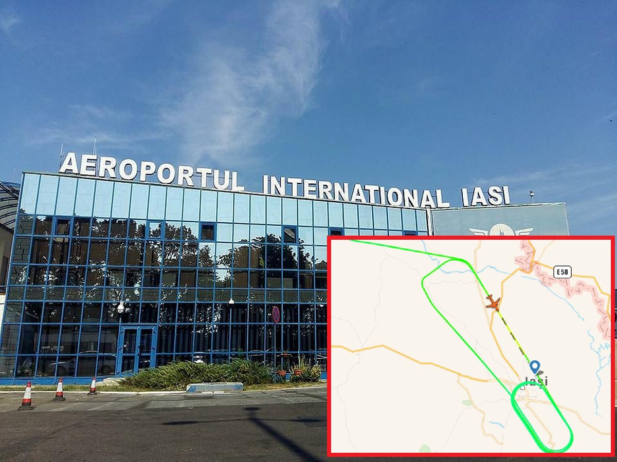 Probleme pentru cursa Wizz Air Eindhoven- Iași. Aeronava s-a învârtit minute bune deasupra aeroportului – Video
