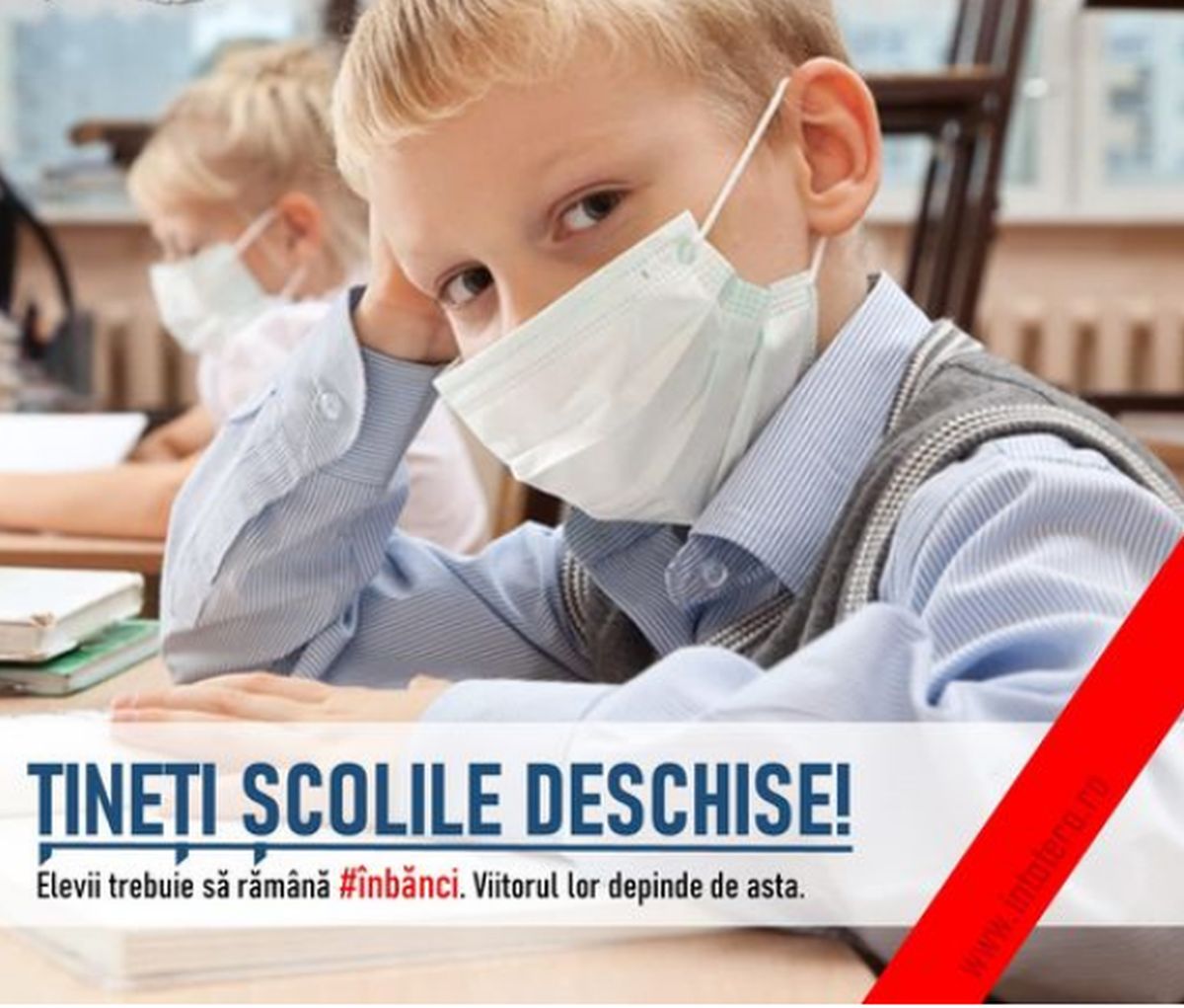 Campanie națională pentru păstrarea școlilor deschise indiferent de incidența cazurilor, lansată cu #înbănci