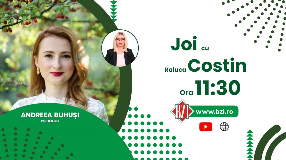 Despre încrederea în sine și motivația de a performa! Discuție cu Andreea Buhuși, psiholog, numai la BZI LIVE!