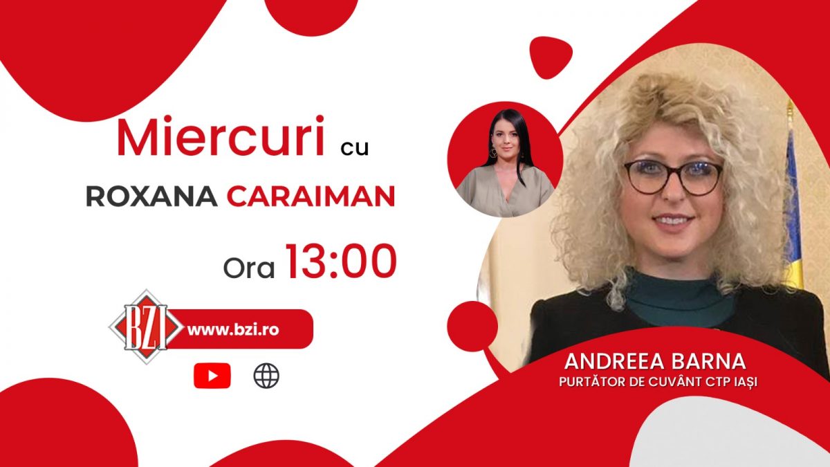 Totul despre suplimentarea mijloacelor de transport în comun și programul acestora odată cu începerea noului an școlar! Andreea Barna, purtator de cuvânt al CTP Iași, discută la BZI LIVE despre sprijinul oferit publicului călător