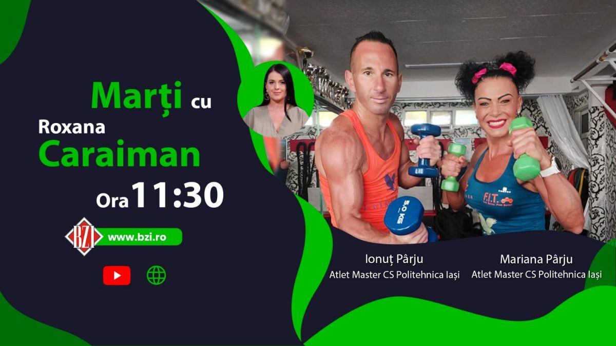 Campionii Mariana și Ionuț Pârju, atleți veterani, sunt la BZI LIVE și vorbesc despre performanța în sport!