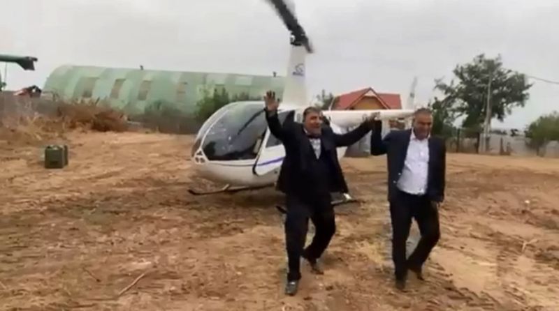 La o nuntă din Dolj primarul s-a dus cu elicopterul: „Fu mișto! A fost ambiția lu’ finu’ ” – VIDEO