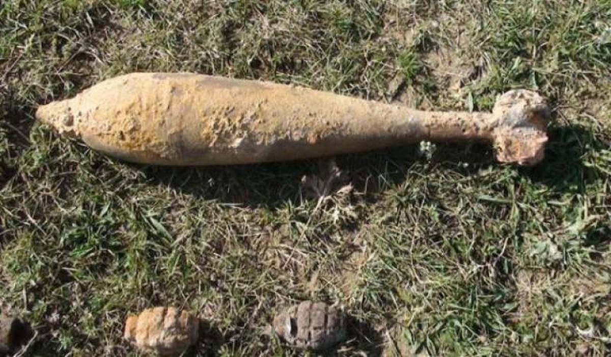 Proiectil de război de 50 kilograme, descoperit la Scânteia, județul Iași – EXCLUSIV