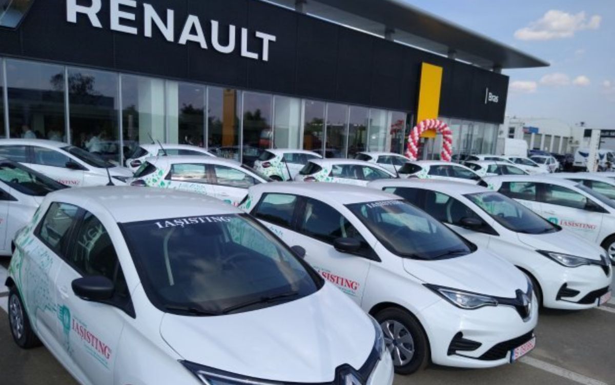 Cea mai mare flotă de mașini electrice noi din țară aparține unei firme din Iași