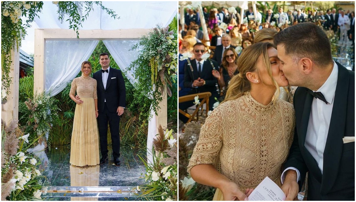 Cum arată cea de-a doua rochie purtată de Simona Halep și cu ce s-a încălțat la plecare tenismena