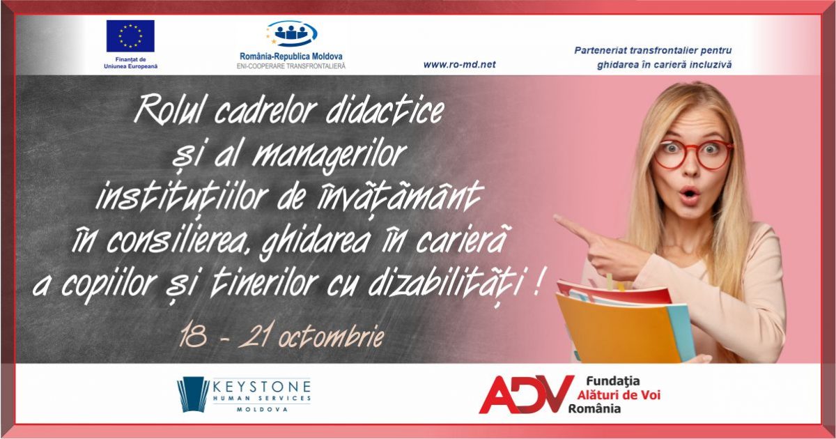 Curs Online de Educație Incluzivă adresat profesorilor din regiunea transfrontalieră – jud. Iași, Botoșani, Vaslui, Galați
