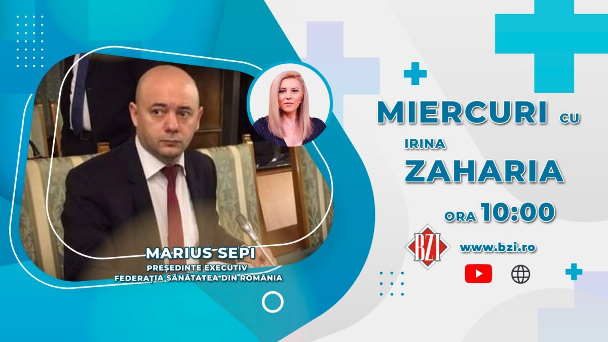 Marius Sepi, președinte executiv – Federația Sănătatea din România, vine în platoul BZI LIVE să discute despre revendicările Federației și situația pandemiei la nivel național