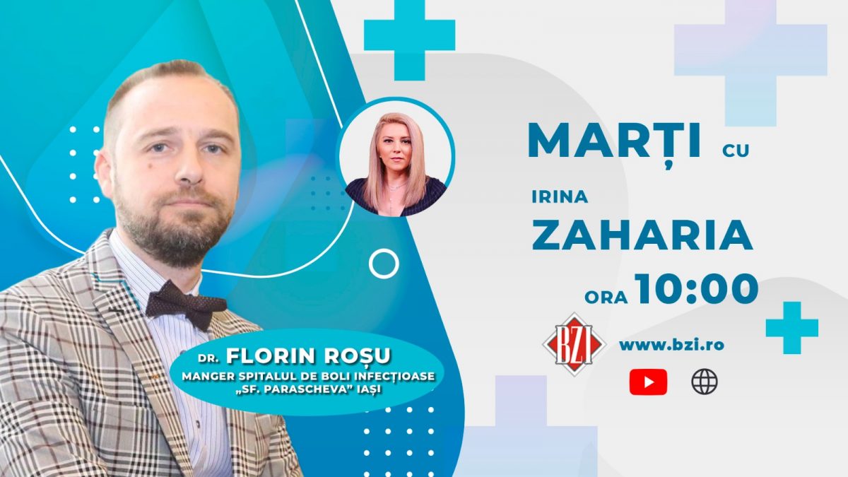 Managerul Spitalului de Boli Infecțioase Iași, dr. Florin Roșu discută despre situația cazurilor Covid – 19, la BZI LIVE 