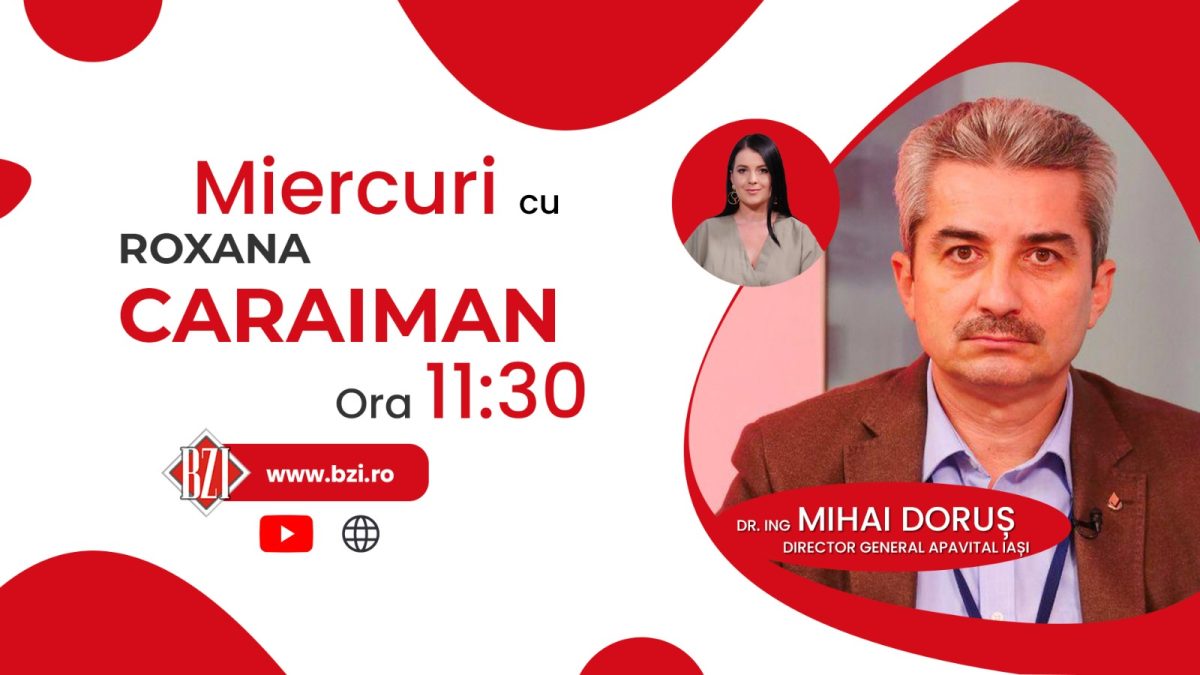 500 milioane de euro vor fi investiți în apă si canalizare până în 2023! Mihai Doruș, directorul general al ApaVital Iași, vorbește la BZI LIVE despre dezvoltarea infrastructurii județului Iași