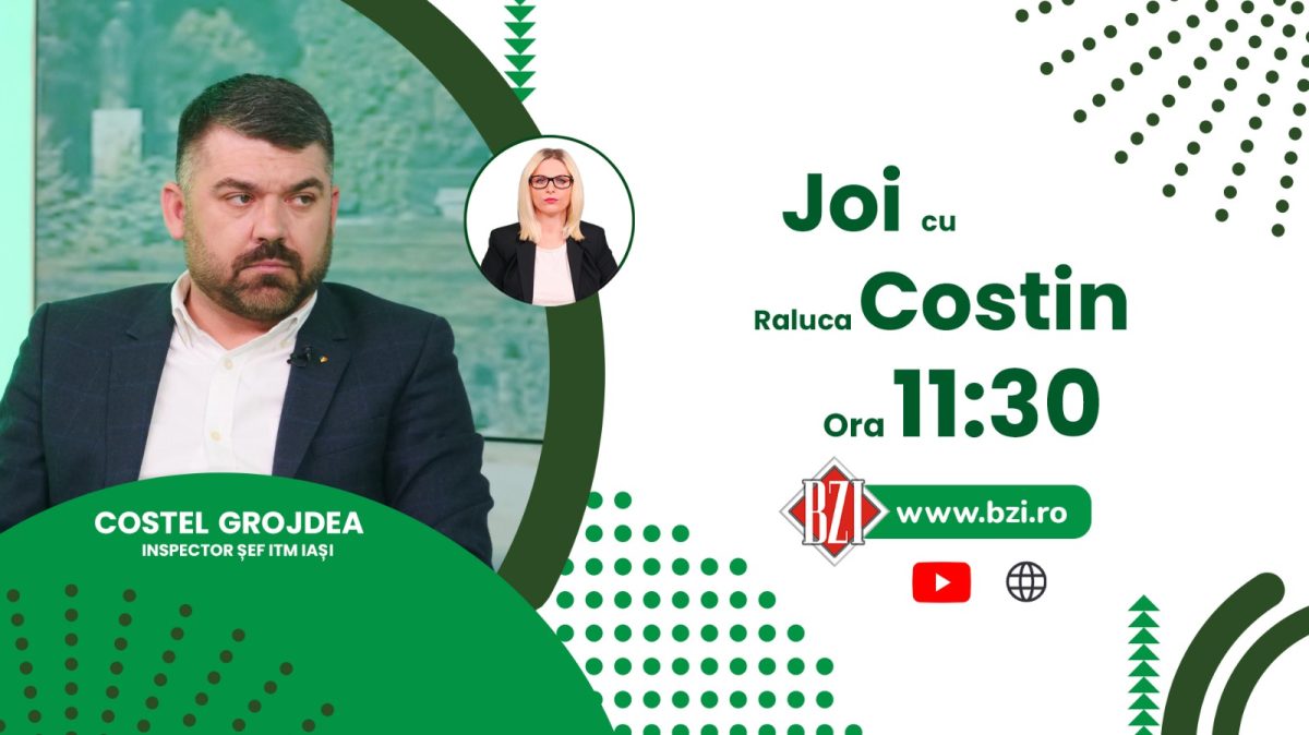 A crescut numărul angajaților care lucrează la negru, în Iași? Aflați de la Costel Grojdea, inspector șef al Inspectoratul Teritorial de Muncă, din Iași, numai la BZI LIVE!